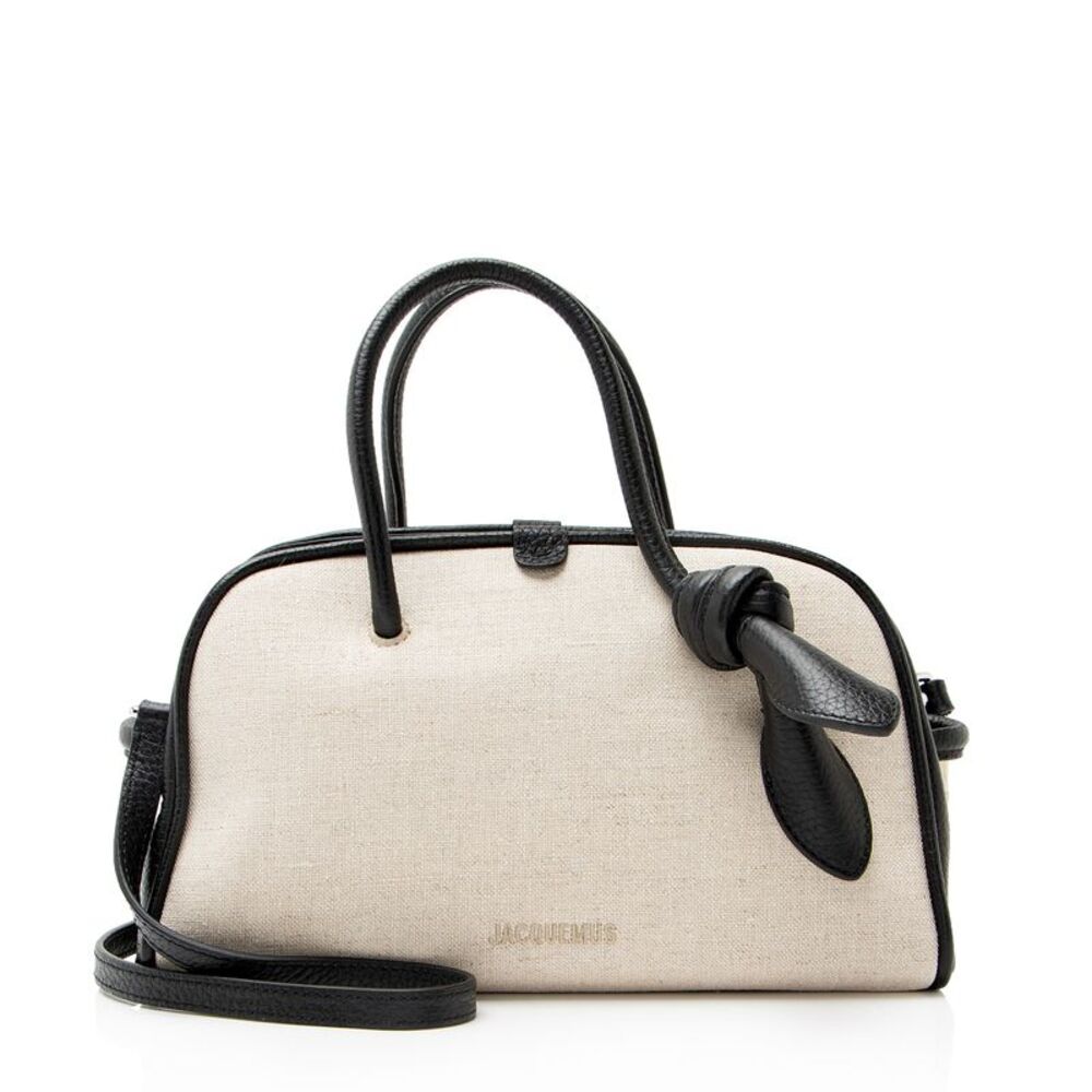 Jacquemus Linen Le Turismo Small Bowling Bag